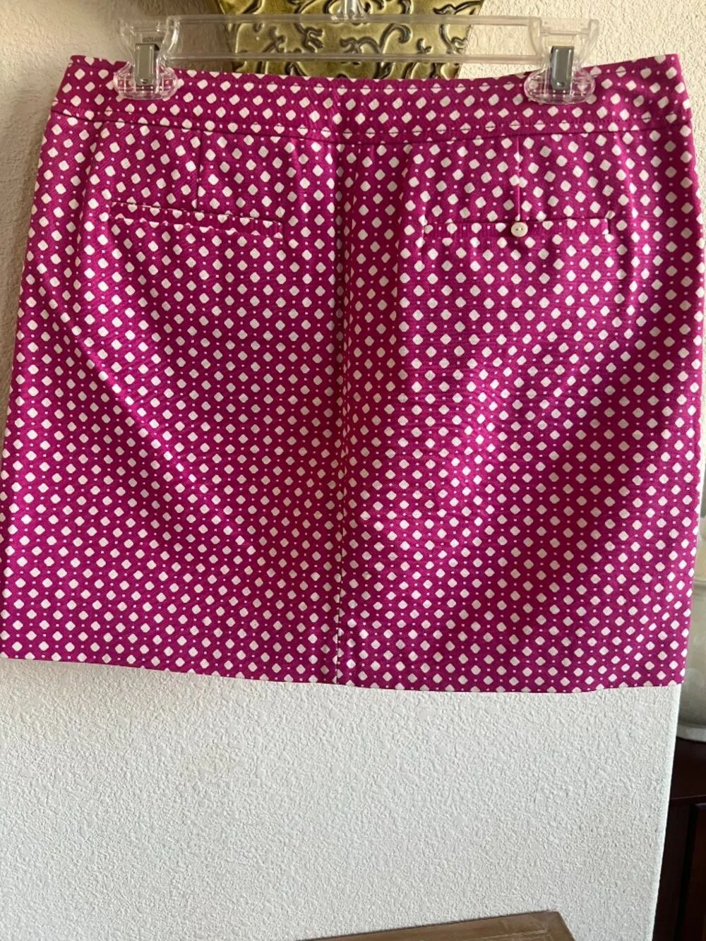 Pink and White Polka Dot Mini Skirt Size 4, by J. Crew - NEW CONDITION!